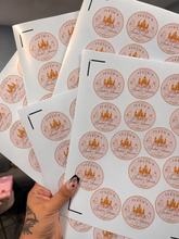 Load image into Gallery viewer, 5 Custom Business Logo Sticker Sheets – Personalized Stickers for Small Businesses