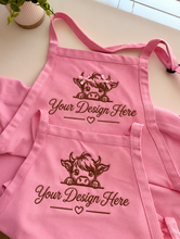 Load image into Gallery viewer, Custom Embroidered Aprons | Personalized Aprons
