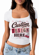 Load image into Gallery viewer, Custom 2000s Square Neck Top