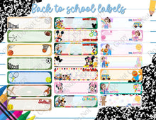 Load image into Gallery viewer, Personalized Back-to-school Labels
