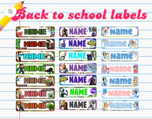 Load image into Gallery viewer, Personalized Back-to-school Labels
