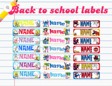 Load image into Gallery viewer, Personalized Back-to-school Labels
