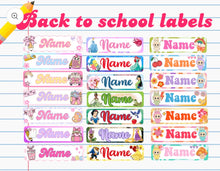 Load image into Gallery viewer, Personalized Back-to-school Labels

