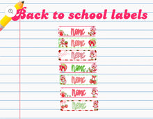 Load image into Gallery viewer, Personalized Back-to-school Labels

