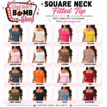 Load image into Gallery viewer, Custom 2000s Square Neck Top
