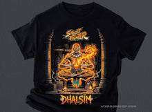 Load image into Gallery viewer, Yoga Fire Shirt | Retro SNES Gamer Tee
