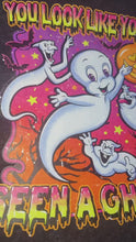 Load and play video in Gallery viewer, You Look Like You’ve Seen a Ghost Graphic Tee – Retro 90s Halloween Shirt
